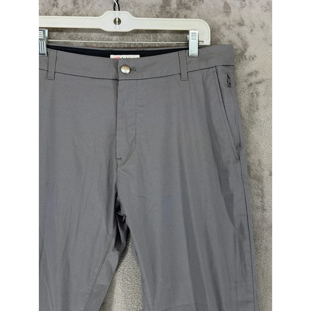 Birddogs Mens Grey Khaki Chino Pants Stretch Cotton Nylon 34x30 (Measures 34x28)